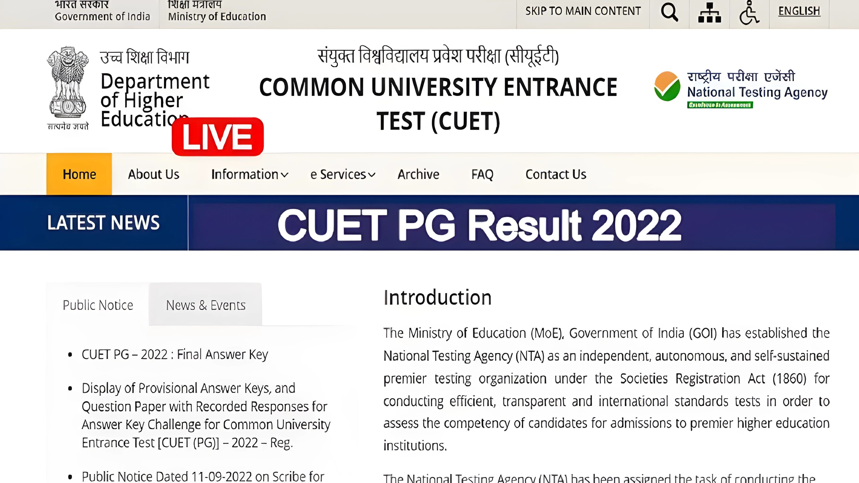 CUET-PG results